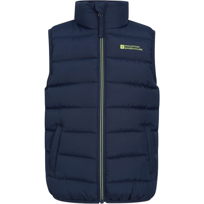 Mountain Warehouse Kinder/Kinder Rocko Gewatteerd Gilet (Donkerblauw)