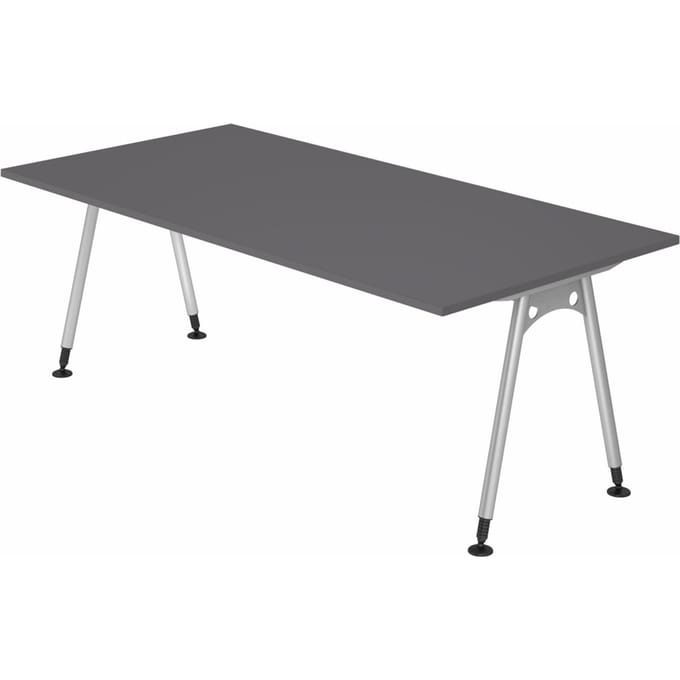 ATOS 2E S | Bureau - 200 x 100 Tafelhoogte I In hoogte verstelbaar Grafiet