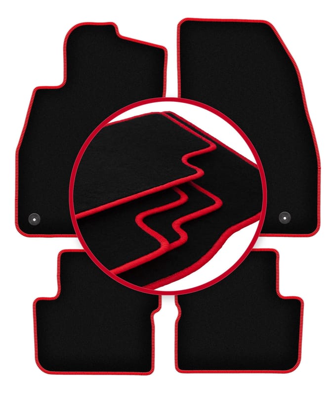 CARLUX-RED automatten voor: Opel Corsa D hatchback (2006-2015)