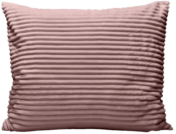 Zelesta Special Teddy Groove Kussensloop Set van 2 - Oud Roze 80x80cm