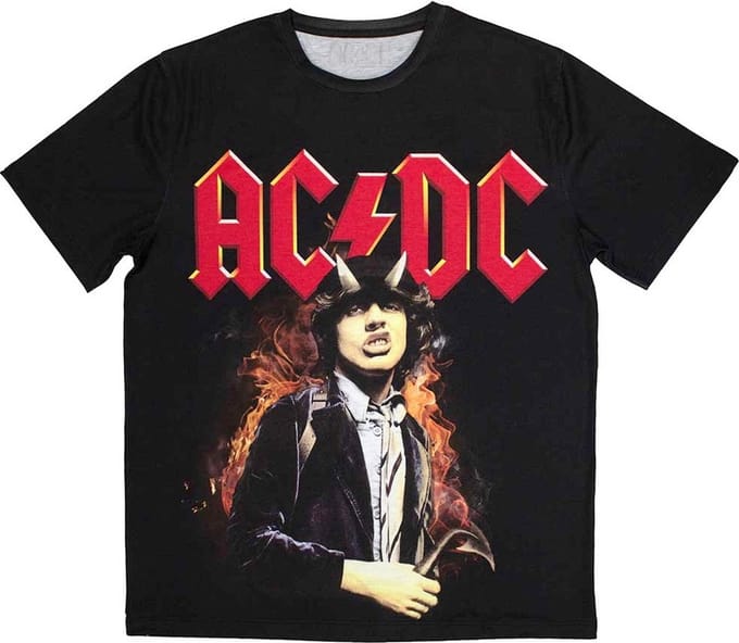 AC/DC - Angus Highway To Hell Heren T-shirt - M - Zwart