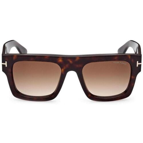 Tom Ford FT0711 Fausto 52F donker havana bruin gradiënt zonnebril