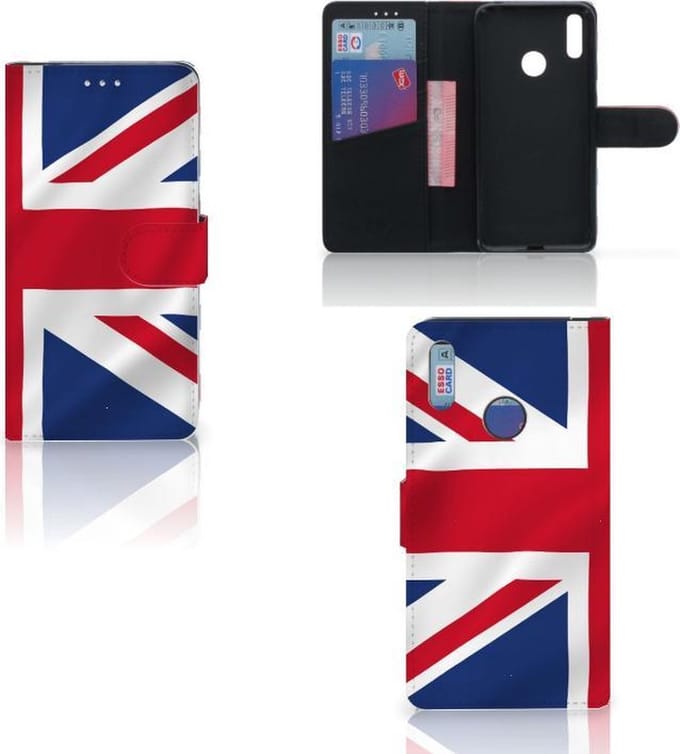 Huawei Y7 (2019) Bookstyle Case Groot-Brittannië