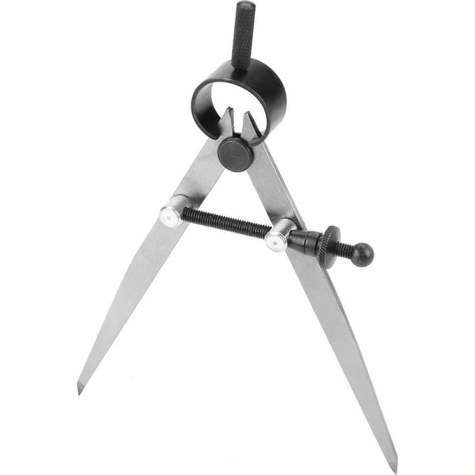Compas rotatif à ressort pour cuir, 100 mm, pour travaux manuels, couture, bricolage gray