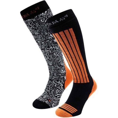 Poederbaas Skisokken 2-pack Oranje-39/42