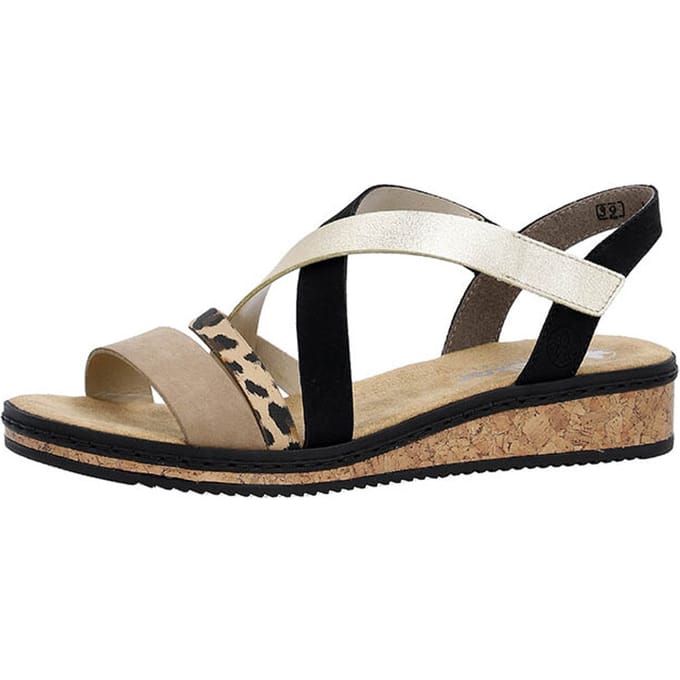 Rieker Sandalen zwart Synthetisch - Maat 41