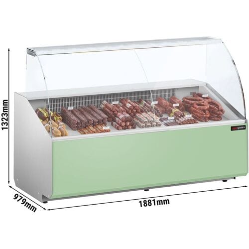 GGM Gastro Kühltheke - 1900mm - Frontblende Hellgrün