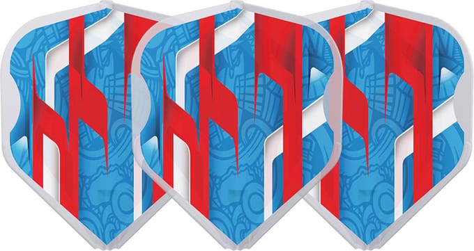 L-Style EZ L1 Mamo Series Black Clear White - Dart Flights
