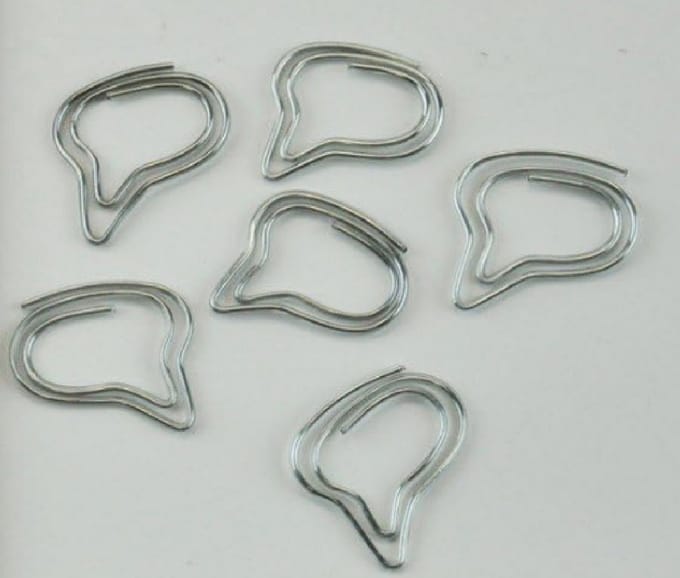 Kikkerland Talking Point Paper Clips Box of 50 Silver (PC13)