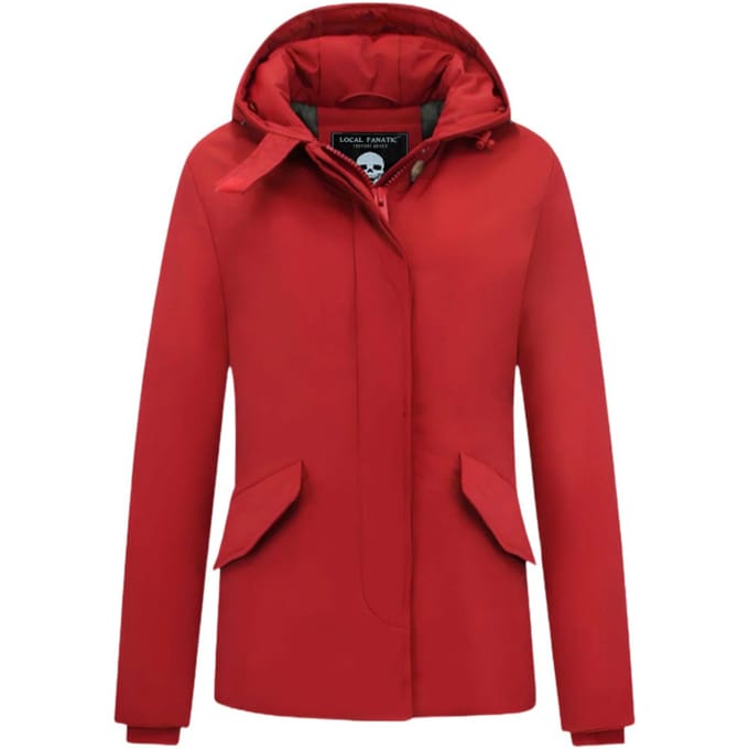 Dames Winterjassen met Capuchon - 5897 - Rood