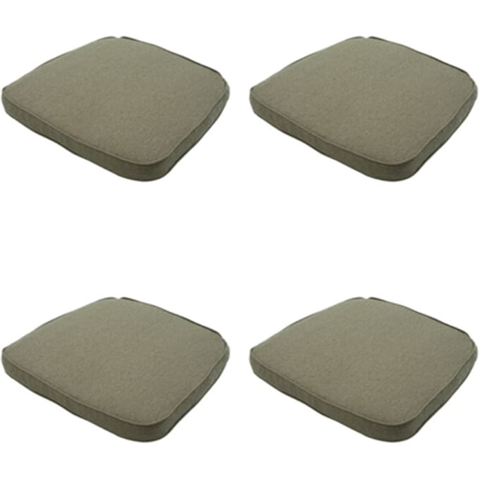 Madison - Zitkussen Wicker Taupe canvas eco+ - Ca. 48x48 cm - Set van 4