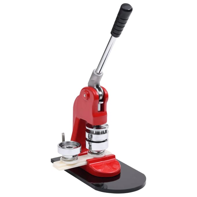 vidaXL - Buttonmachine - met - cirkelsnijder - 44 - mm