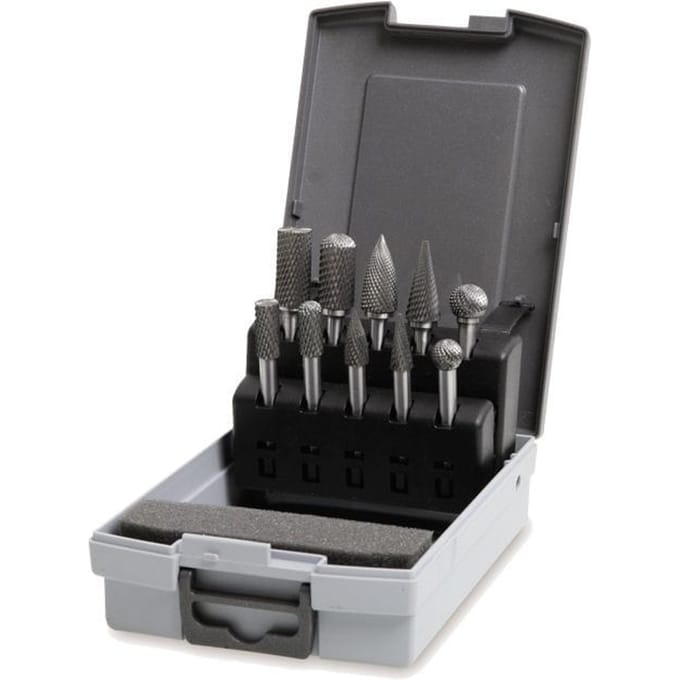 Beta 426MD/SP10 - Roterende Vijlenset - 10 Stuks - Wolfraamcarbide - Cross Cut