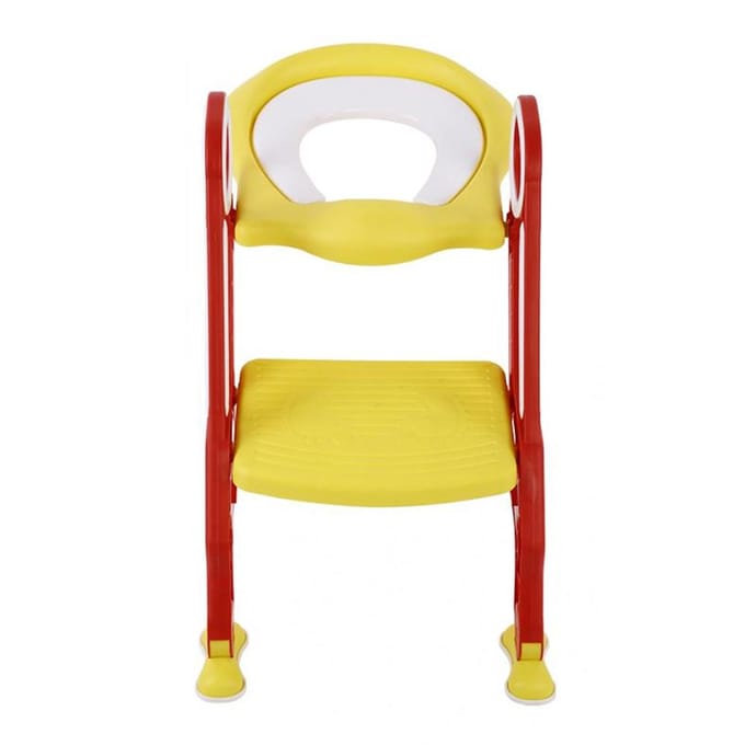 Bébé Enfant en Bas Âge Chaise de Toilette Dure Échelle Siège d'Apprentissage Pot Réglable de Sécurité (rouge jaune) Black white