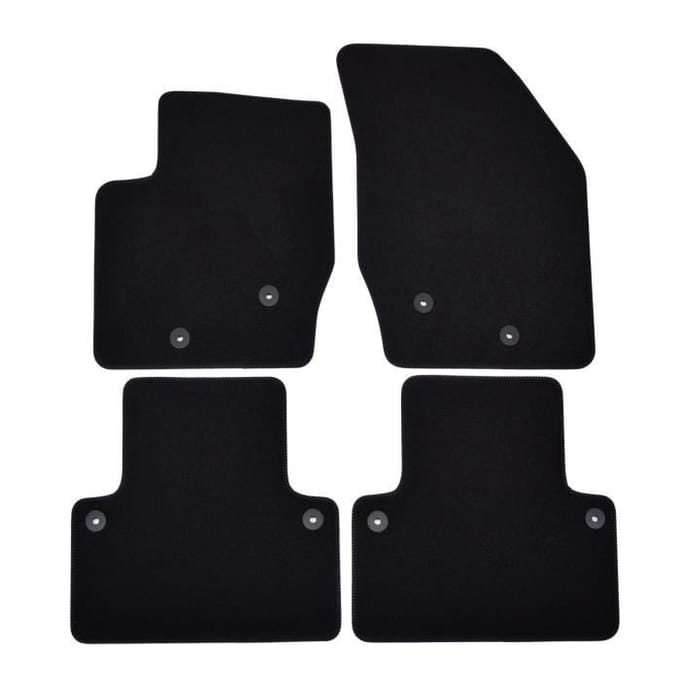 Tapis de sol - Volvo - XC90 - Noir - 4 pièces - Renforcé sous les pédales