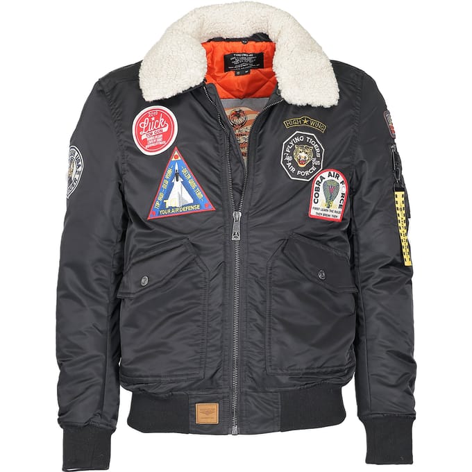 Top Gun bomberjack TG23003 met imitatiebontkraag