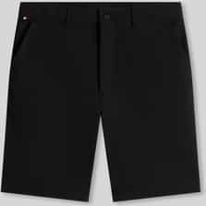regular fit chino-shorts met labelstitching