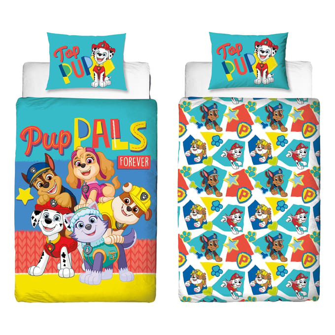 Paw Patrol Dekbedovertrek - 140 x 200 cm - Polyester - Bijpassend kussensloop 60 x 70 cm