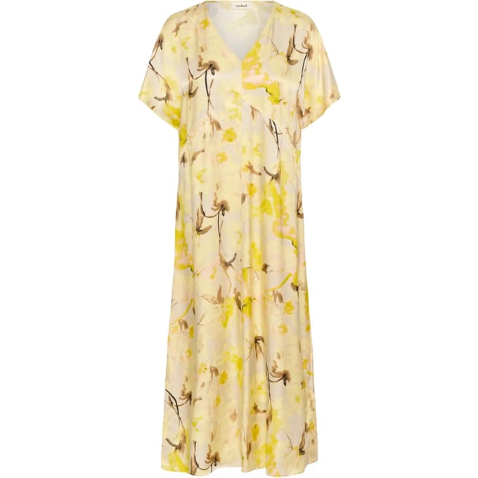 Jurk Regular fit French Vanilla Floral Print cream