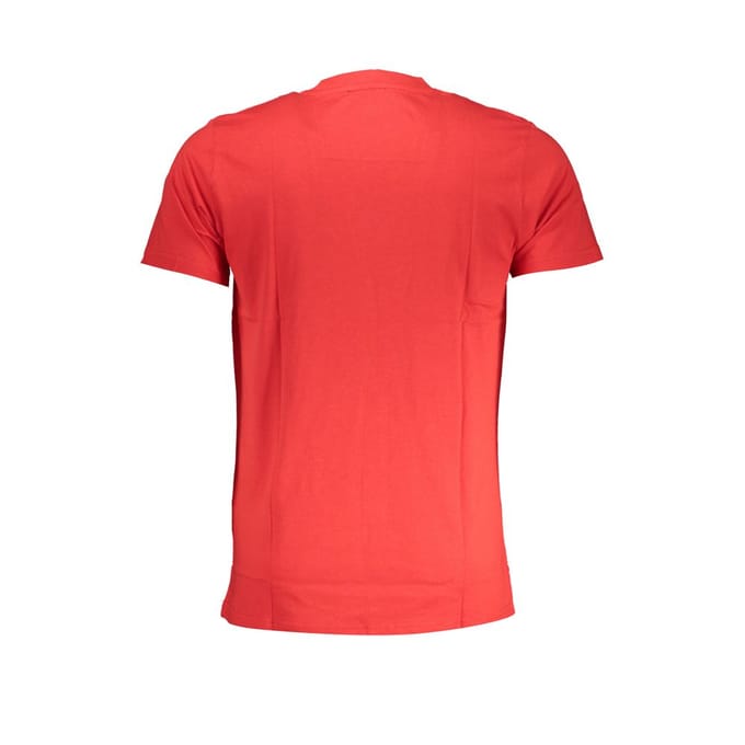 Cavalli Class Rode Katoenen T-Shirt voor Mannen