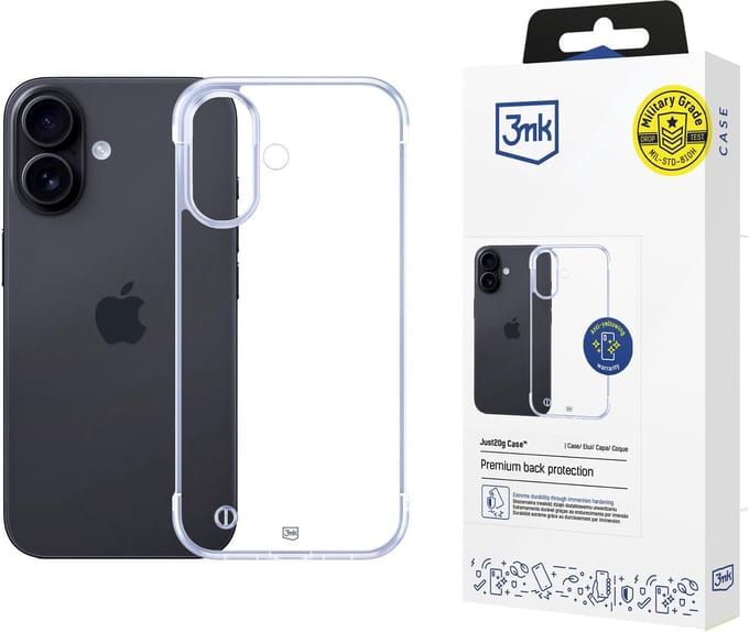 Apple Iphone 16 - 3Mk Just20G Doorzichtig Hoesje