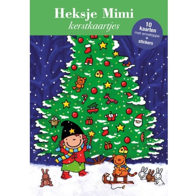 Kerstkaartjes Heksje Mimi