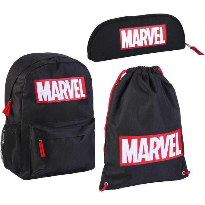 Marvel Rugzak met Gymtas en Etui - Set voor Jongens