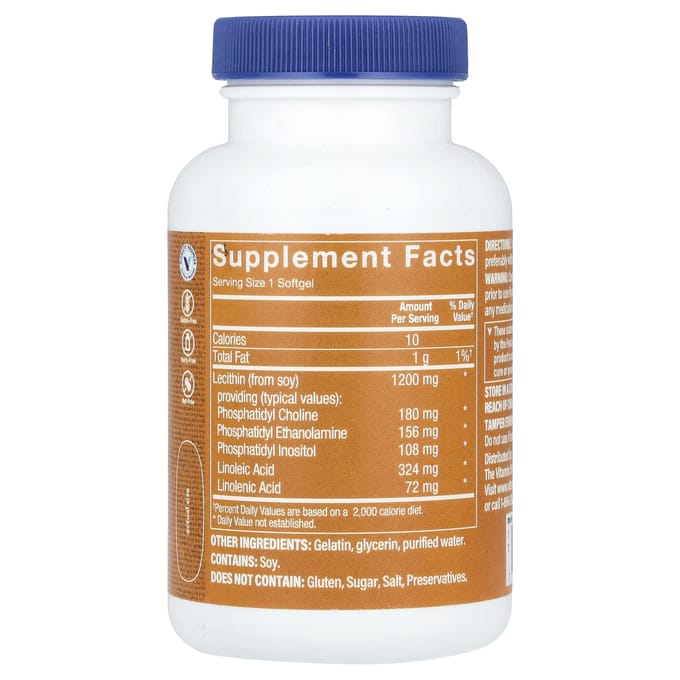 The Vitamin Shoppe, lecithine, 1.200 mg, 90 zachte capsules