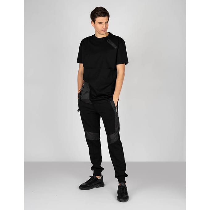 Les Hommes T-shirt Oversize Mannen zwart