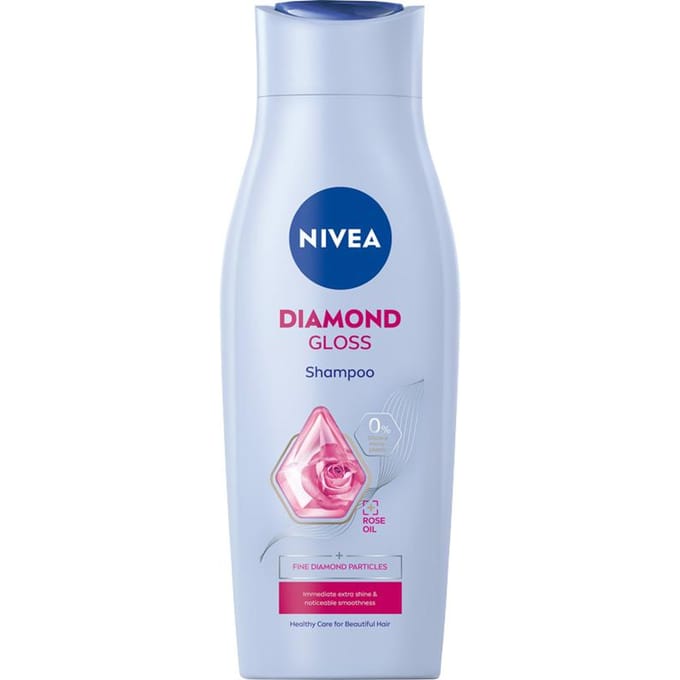 Nivea Diamond Gloss Care - Verzorgende Shampoo - Rozemarijnolie - 400 ml - Vegan Formule