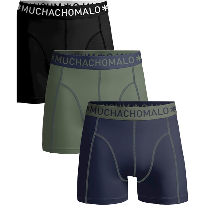 Muchachomalo - Jongens - 3-pack Boxershorts - Blauw - 122/128