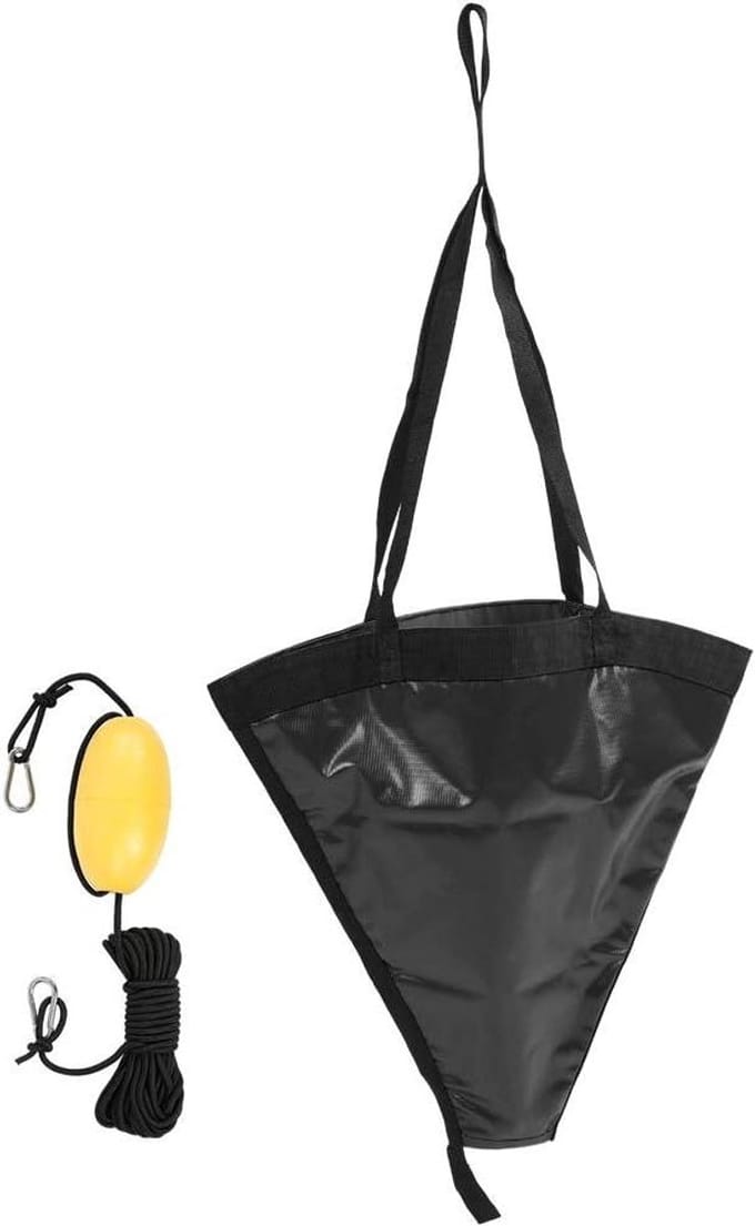 Bootanker - Kajak anker - Watersport stabiliteit - Opvouwbaar ontwerp - 24 inch - Zwart