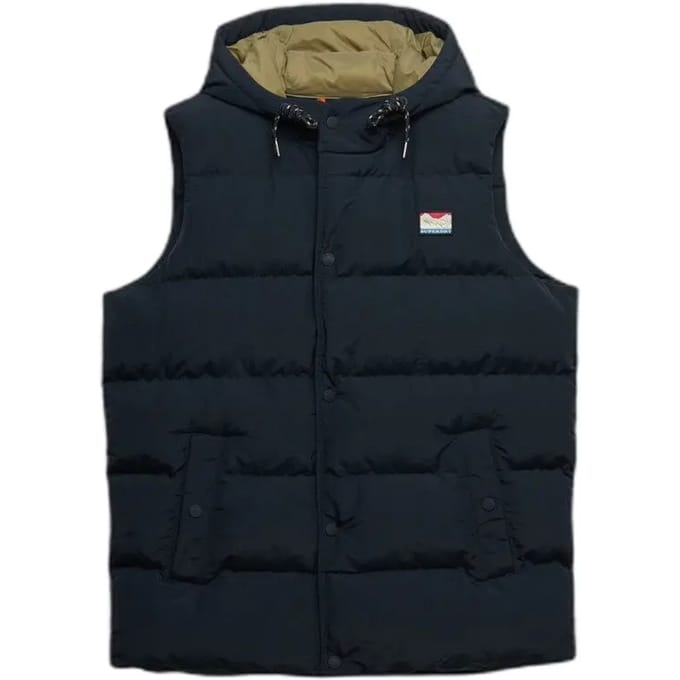 Superdry - Everest Bodywarmer Met Capuchon - Heren - Gilets