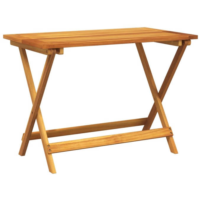 vidaXL - Tuintafel - inklapbaar - 90x52,5x65 - cm - massief - acaciahout