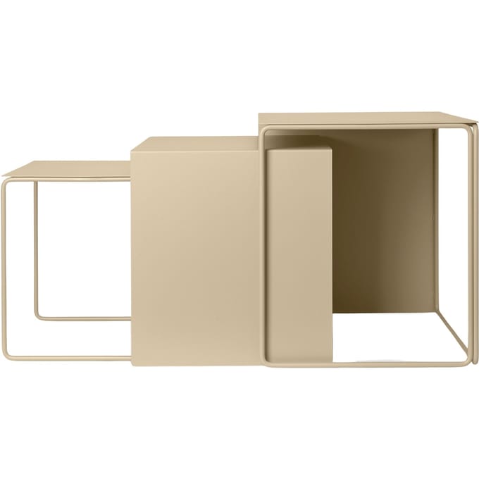 Ferm Living Clustertafels set van 3 - cashmere