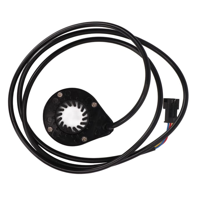 Elektrische Fiets Fiets Vermogen Trapondersteuning Sensor Dubbele Hall Geïntegreerd 12 Magnetische Vermogensondersteuning black