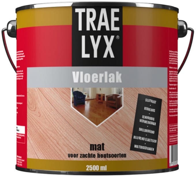 Trae-Lyx Vloerlak - Mat - 2,5 ltr
