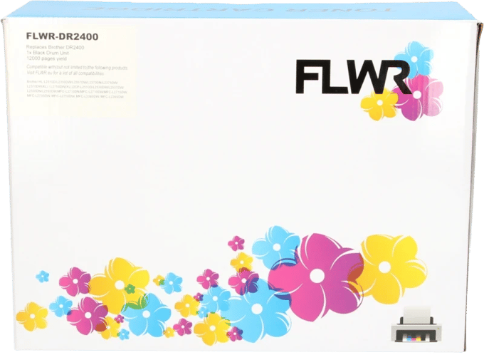 FLWR - Drums / Brother DR-2400 / zwart / Geschikt voor Brother