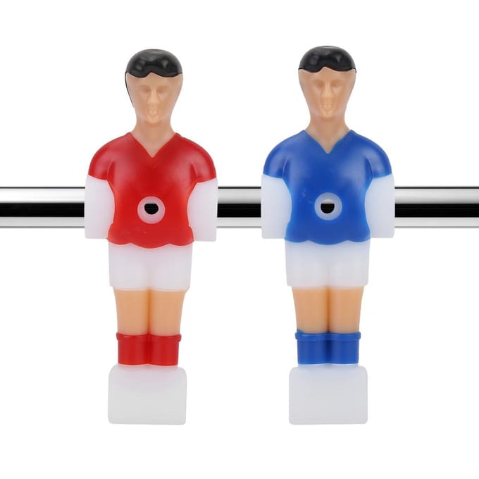 Tafelvoetbalspeler Voetbalspellen Mini Humanoïde Plastic Pop Tafelvoetbalmachine Accessoire black