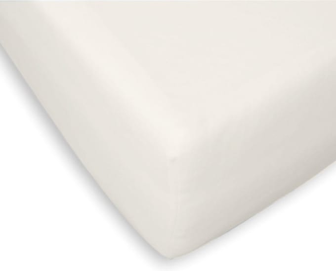 Briljant Bedmode - Hoeslaken percal katoen topdekmatras - 90x210 - Off-white