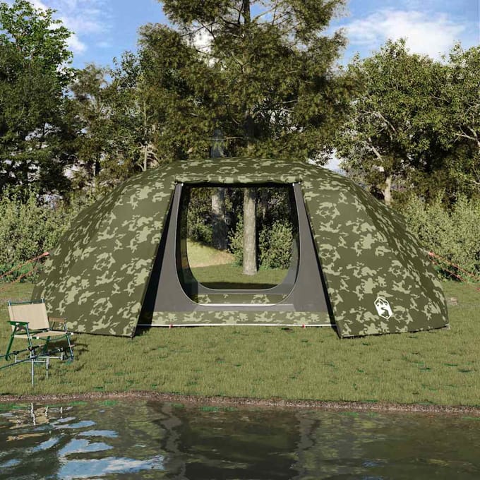 vidaXL - Vistent - 514 - x - 465 - x - 187 - cm - Polyester - en - Fiberglas - Camouflage