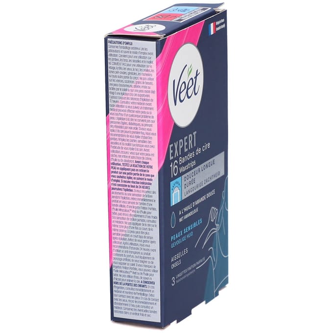Veet Expert Ontharingsstrips - Gevoelige Huid - Oksels 16st