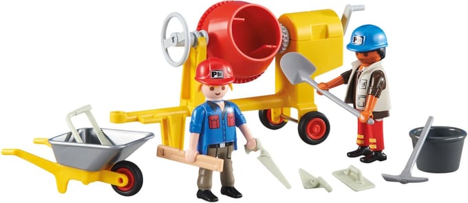 Playmobil - (6339) - 2 arbeiders met betonmolen
