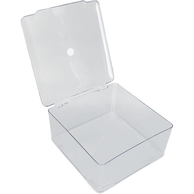 Cosmetische Opberg Organizer Doos Containers met Scharnierend Deksel Stofdicht Grote Capaciteit Ruimtebesparend schoon