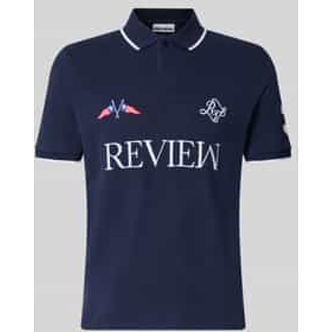 regular fit poloshirt met logostitching model 'Sail'