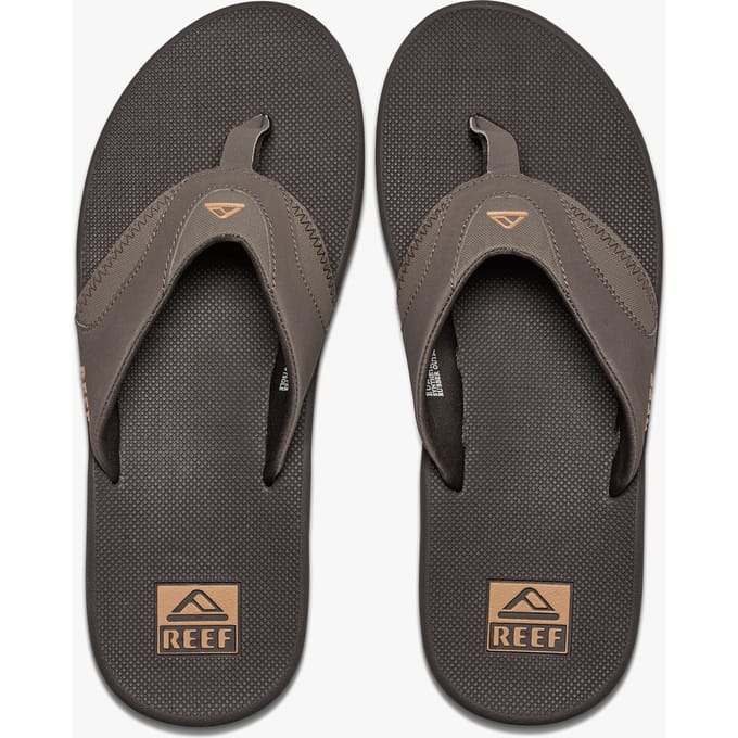 Reef Fanning zwart heren slipper