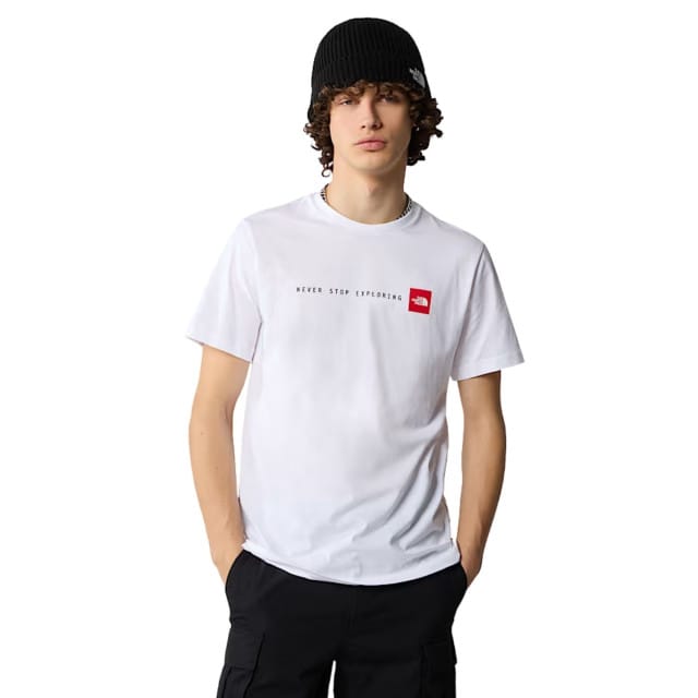 The North Face SS Never Stop Exploring Casual T-shirt heren Wit XL