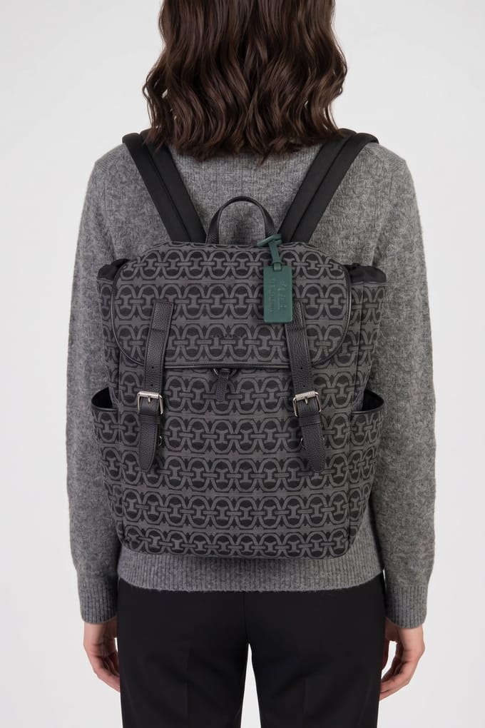 Coccinelle Stg Monogram Multi Antrac/noir Taglia: OS | Zaini Outlet | Unisex