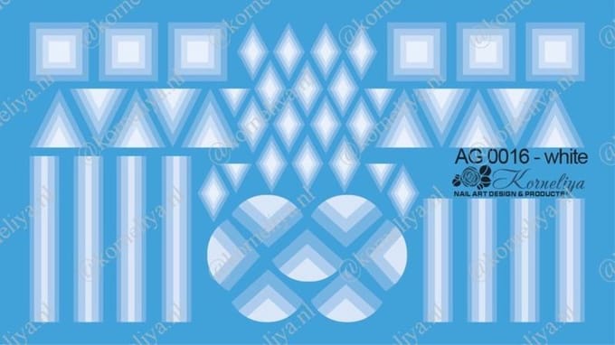 Korneliya Airbrush Waterdecal AG 0016 White