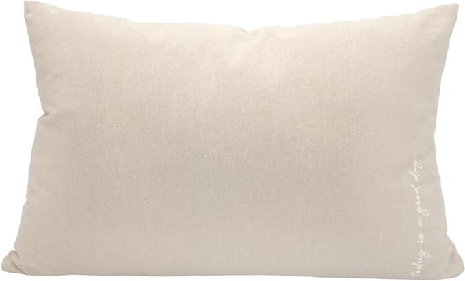 LEEFF - Kussen PAX - Taupe - Today is a good day - 60 x 40 cm